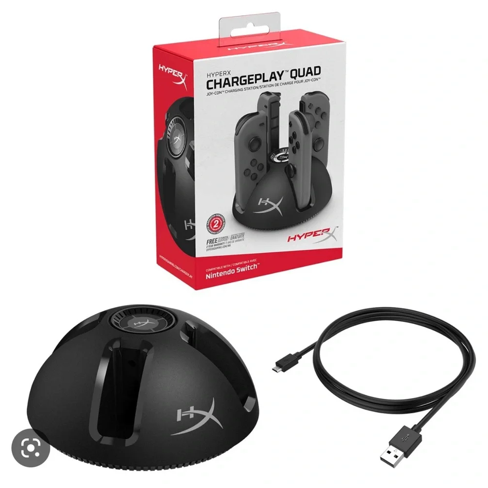 HyperX Chargeplay Quad - 4-in-1 Joy-Con Charging Station for Nintendo Switch